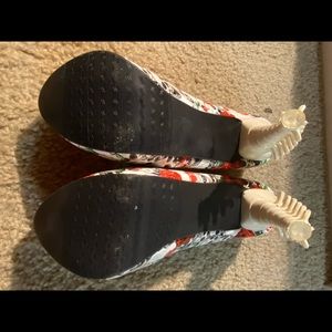 Unique Heels with matching clutch purse